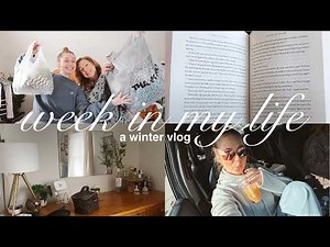 a cozy winter week in my life 🧸 hibernating, thrifting & haul, what I'm reading/watching, etc