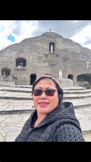 Our lady ot the woods shrine made of rocks at Mio city Michigan | elmie talbot