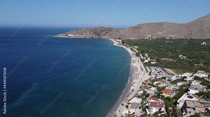 Beautiful landscape in Albania with mountains