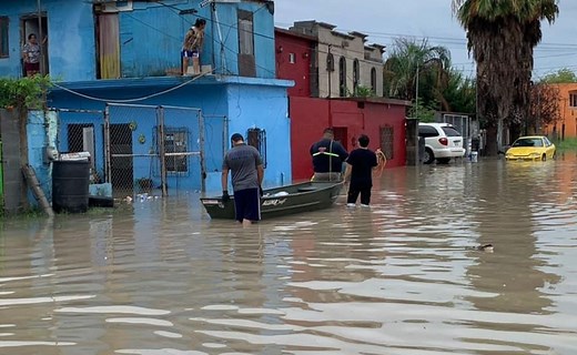 Intensas lluvias dejan al menos 11 colonias inundadas en Reynosa, Tamaulipas