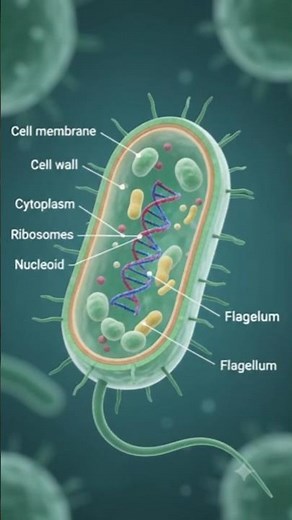 Bacteria Explained 🦠 | Structure, Reproduction & Antibiotic Resistance #cellbiology #cellreference