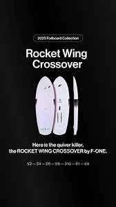 The new ROCKET WING CROSSOVER is F-ONE’s latest board for riders who want it all in one board: glide, maneuverability, stability and versatility. With its refined, slightly longer and narrower shape, this board is designed to deliver maximum efficiency and performance, offering a ride that’s sure to win over wing foilers of all levels. Watch the video to discover more #fonewing | F-ONE Wings