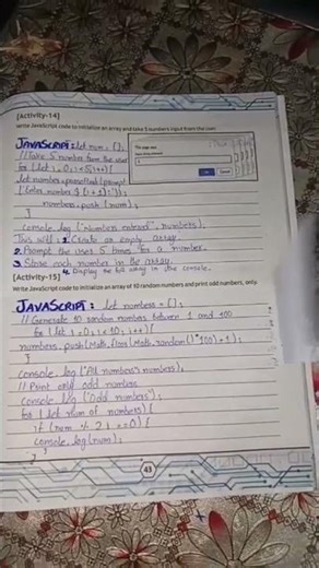 Class : 9th; Computer; Experiments; Unit : 03; Activity-14&15; NBF.