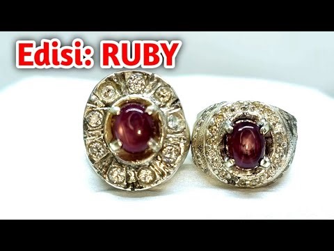 SPILL BATU PERMATA RUBY STAR RING PERAK