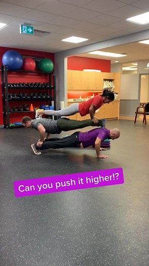 Beat our stack... Push it real good! #pulsemvmtchallenge #challenge #pushup #calisthentics #acro #yoga #physicaltherapy #physio #fyp #foryou #viral