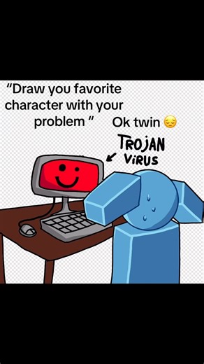 I accidentally downloaded a Trojan virus on my old only windows desktop help me#virus#art#askforhelp