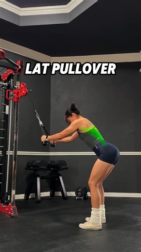 Ariel_yu | Cable Straight-Arm Lat Pullover Tips • Set the pulley at or slightly above head height. • Step back and hinge slightly at the hips. • Keep... | Instagram