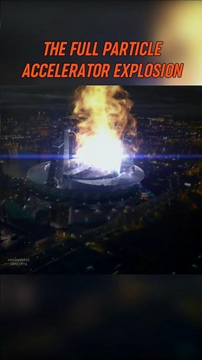 The FULL Particle Accelerator Explosion from THE FLASH #shorts