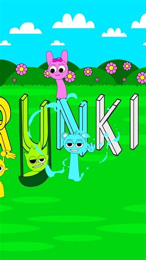 Pinki Sings the Colors Mixing Song | Incredibox Sprunki Coloring Challenge #sprunki #shorts