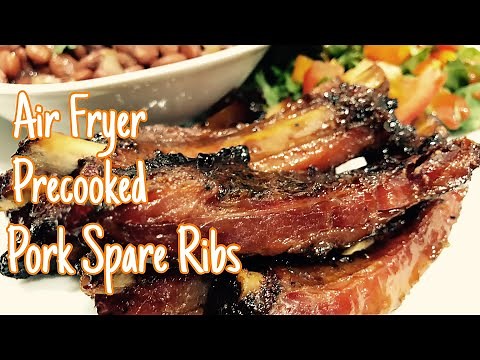 HOW TO AIR FRY PRECOOKED PORK SPARE RIBS | Easy And Delicious