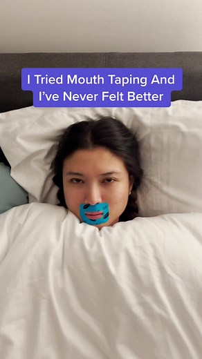 Mouth taping has the internet divided. Would you try it? Disclaimer: This isn’t for everyone. Consult your doctor if you have a specific medical condition and stop if you feel discomfort. #mouthtaping #beautyhacks