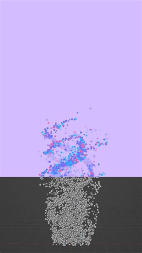 Blender geometry nodes particle simulation exploration #geometrynodes #simulation #b3d