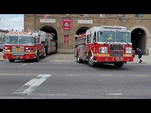 PFD Engine 59 Responding PEAKED SLOW Q & HORN/ Ladder 18 Returning