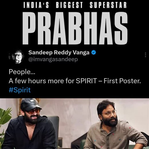 charan@rebel | WITHIN FEW HOURS BLAST 🔥💥💥💥💥 With INDIA'S BIGGEST SUPERSTAR PRABAHS 💥🦖 THE NAME IS ENOUGH FOR TO CREAT RECORDS🔥 AND BUZZ💥 #PrabhasCult... | Instagram