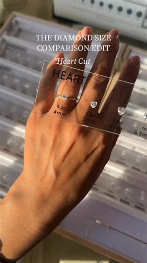 Did you know heart-shaped diamonds are one of the most complex cuts to master? 💎 Every curve has to be perfectly symmetrical to create that iconic shape. 🤍 See how carat size changes the look of this romantic cut! Ready to find your perfect heart? Inquire via our website or send us a DM we’d love to help you create something special.✨ #heartdiamond #diamondcomparison #finejewelry #customjewelry #bespokejewelry #14kgold #personalizedjewelry #artisanjewelry #losangelesjewelry | Bella Vida Jewelr
