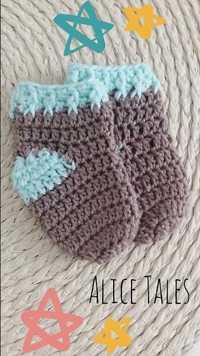 How to crochet easy baby socks
