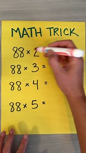 25K views · 25 reactions | Cool math trick Math trick multiplying by 88 This original video was produced by Network Media LLC and Olivia | Olivia | Facebook