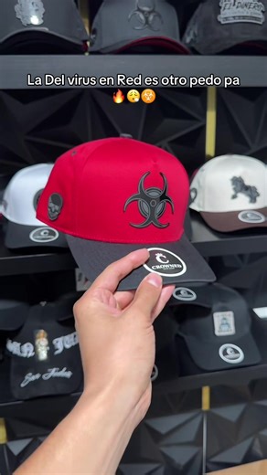 Gorra Virus Red/Black 🔥😮‍💨☣️ #caps #hats #gorras #snapback #baseballcap