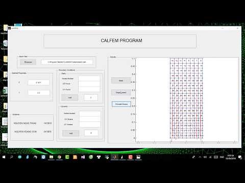 The program using CalFEM Matlab to solve FEM Problems