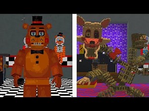 Escaping FNAF Animatronics in Minecraft! (Minecraft FNAF Universe Mod)