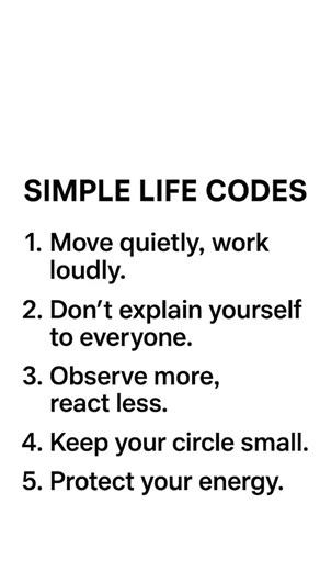 5 Simple Life Codes to Follow 💯 | Must Watch