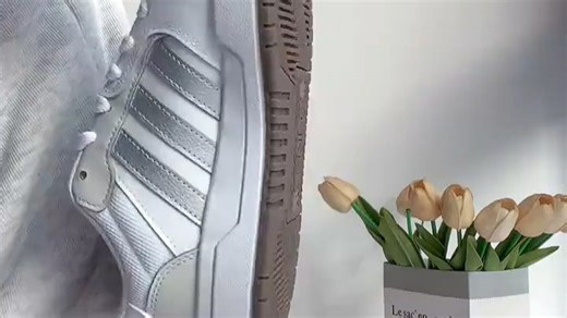 10187073591210----adidas ENTRAP美式校园风运动少年感复古篮球风板鞋男女阿迪达斯 白色暗银金属树脂黄 38