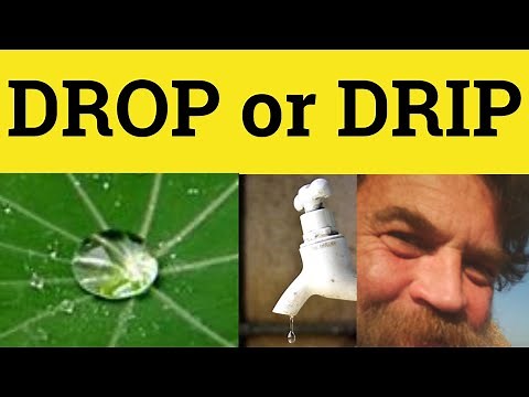 🔵 Drip or Drop - Drip Meaning - Drop Examples - Difference between Drip and Drop
