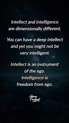 Intellect vs Intelligence || Acharya Prashant