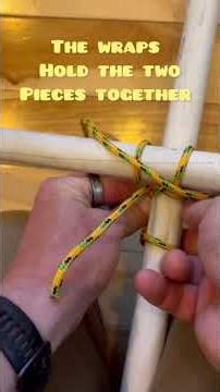 Square lashings are simple! #fieldcraft #survival #knot #betteratnotdying #beanasset