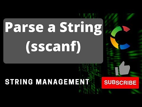 How to use sscanf() in C || Parsing a string || Convert string to different data types