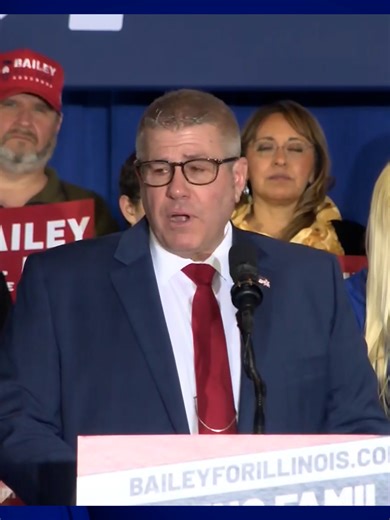 Darren Bailey talks tragedy after securing the GOP nomination for governor. He'll face incumbent JB Pritzker in November. Bailey's son, daughter-in-law and two grandchildren were killed in a helicopter crash in December. #WGNelection