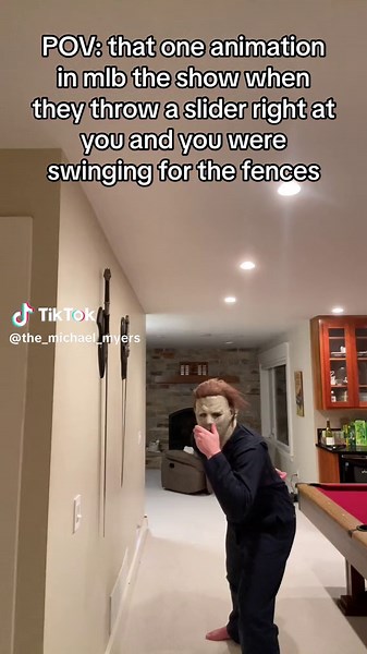 POV Animation of a Mike Myers Baseball Slider in MLB The Show