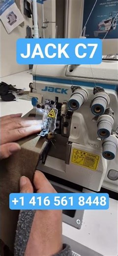 Jack C7 Automatic Overlock Industrial Sewing Machine #canada #sewing #toronto #textile