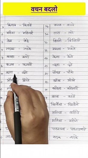 Change the Number - Singular and Plural | Vachan Badlo Hindi Grammar | #HindiGrammar #LearnHindi
