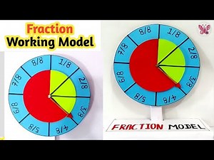 📐 Maths Fraction Circle TLM | Easy Working Model for Classroom Project ✂️