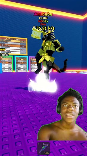 Fire Infinity Block Spawn in Tsunami Brainrot | Roblox Short