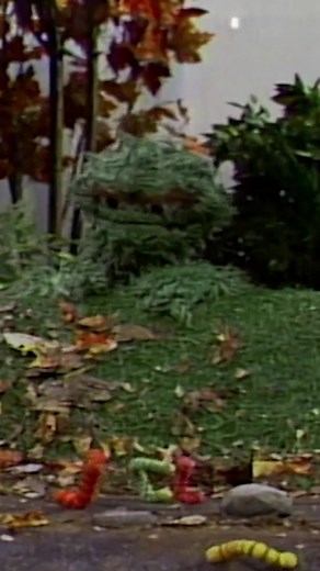 This is how I met Slimey. The best little worm a grouch can ask for. 🐛 | Oscar the Grouch