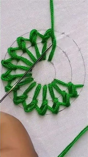Stunning Gorgeous Embroidery Patten Method Thearding Unique Stitching #trending #viral #foryou