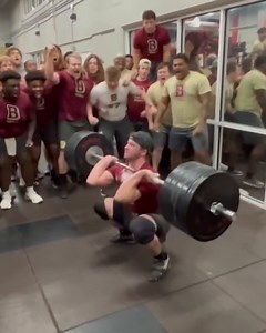 1.5M views · 51K reactions | This freshman cleaned 445 lbs  Bridgewater College Football (via aaron.n24/IG) | College Football on ESPN | Facebook
