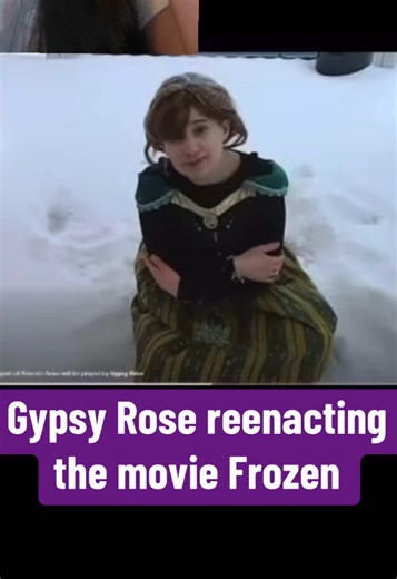 Gypsy Rose reenacting the movie Frozen #gypsyrose #gypsy #fyp #foia #crime