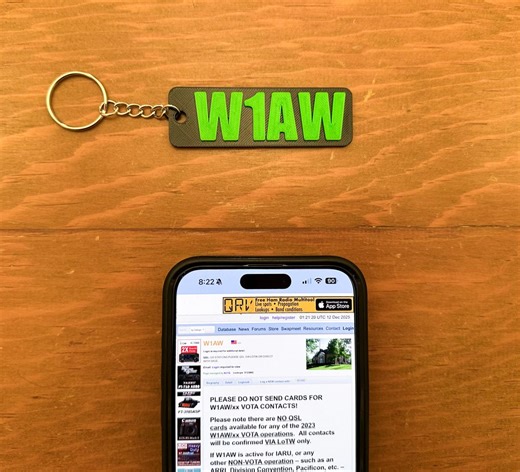 Customized Ham Radio Callsign Keychain With NFC - Etsy
