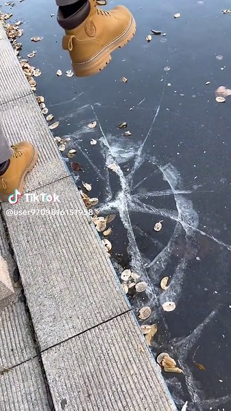 Breaking Ice: Watch as Frozen Water Shatters