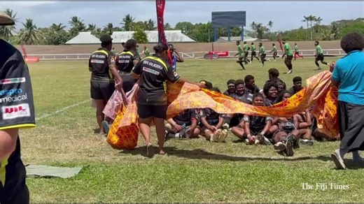 #FijiTimesSports Ba rugby women's team celebrate after their victory in the final of the Royal Tea Ranadi Trophy, as they triumphed over Macuata with a score of 47-30 at Lawaqa Park. Both teams have also secured a spot in the Marama Cup competition next year. 🎥 JOHN CHETTY | The Fiji Times