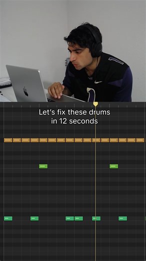 Pradeep Music on Instagram: "Let's fix these drums in 12 seconds. As producers, we often pay tons of attention to the drum samples. But velocity can make a huge difference in how drums feel. Shifting the velocity of the fourth hihat can make the groove feel completely different. Play around with velocities and see what you can create. #music #musicproducer #musicproduction #drums #velocity #fixdrums"