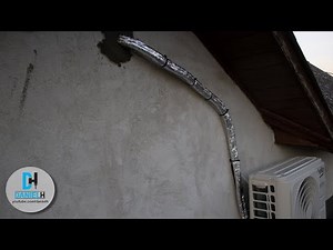 Air conditioning pipes insulation replace