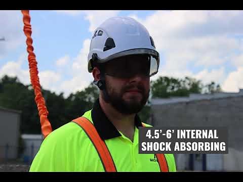 Double Leg Lanyard with Rebar Hooks for Fall Protection