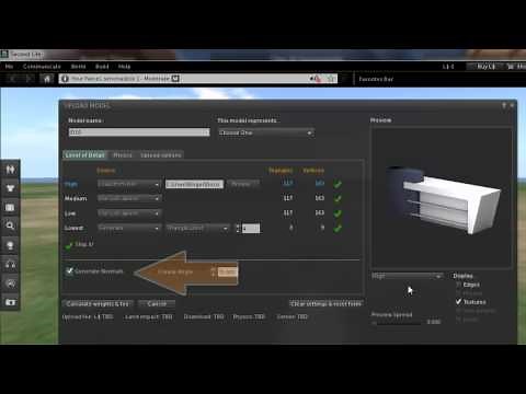 Importing Collada into Second Life or OpenSim