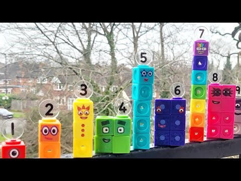 Numberblocks 1–10 with MathLink Cubes | Learn Numbers & Colors | Toddler Learning with Noor