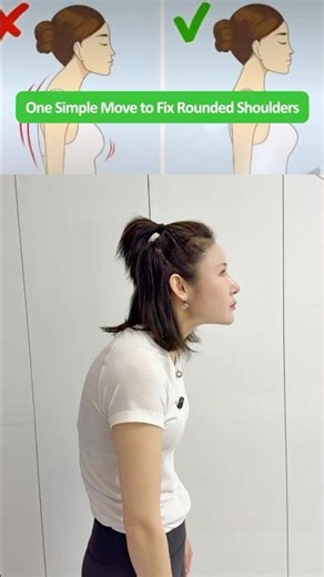 Fix Rounded Shoulders and Hunchback Fast with This 60 Second Stretch at Home