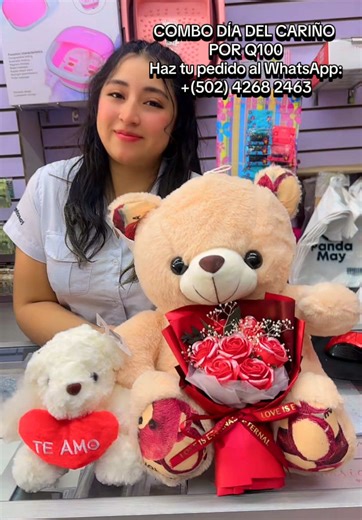 COMBO DÍA DEL CARIÑO POR Q100-286TA 📲WhatsApp: 502 4268 2463 Pregunta por nuestra gran variedad de productos. O visítanos en nuestras tiendas: 🏩17 calle 6-12 local 8 zona 1 Ciudad de Guatemala Explora nuestro perfil para ver más productos. #maquillajespandamay #guatemala🇬🇹viral #oso #peluche #diadelcariño